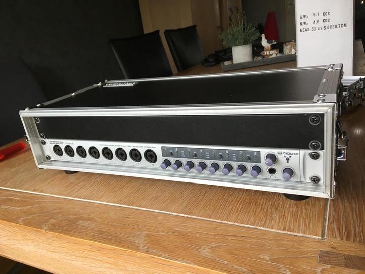 PreSonus FireStudio Project audio interface met flightcase, Audio, Tv en Foto, Professionele Audio-, Tv- en Video-apparatuur, Zo goed als nieuw