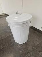 metalen opbergton met deksel, Ophalen of Verzenden, Gebruikt, Overige typen