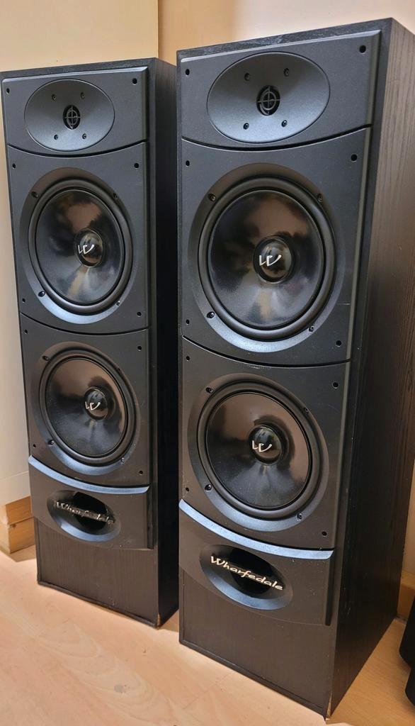 Wharfedale Valdus 400 Luidsprekers hifi stereo speaker set, Audio, Tv en Foto, Luidsprekers, Gebruikt, Front, Rear of Stereo speakers