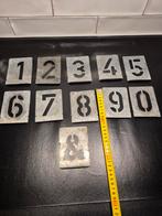 Zinken Sjablonen Set - Cijfers & Symbool, Antiek en Kunst, Ophalen of Verzenden