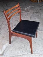 vintage stoel teak deens design, Huis en Inrichting, Stoelen, Ophalen, Gebruikt, Bruin, Eén