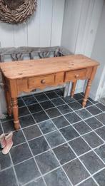 Leuk halkastje, grenen, dressior, tvtafel,  tafeltje, Huis en Inrichting, Tafels | Sidetables, Ophalen, Gebruikt, 100 tot 150 cm