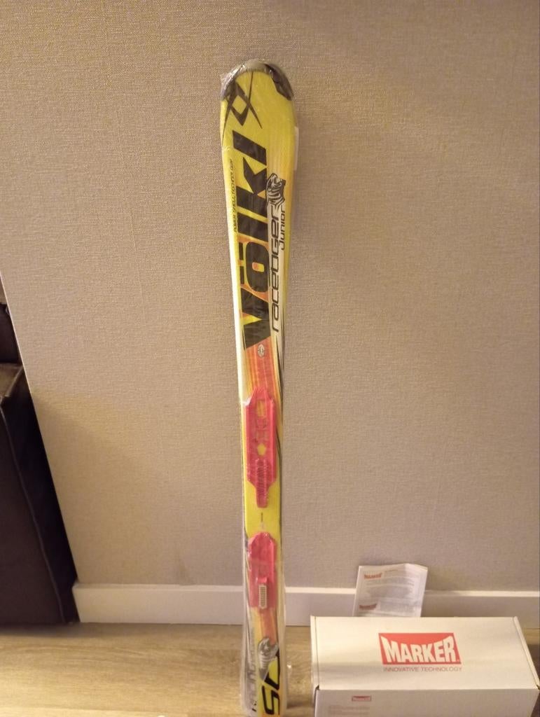 Völkl Racetiger kinderski's 120cm + Marker bindingen - NIEUW, Overige merken, 100 tot 140 cm, Nieuw, Ophalen of Verzenden