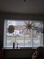 Witte houten jaloezie 240x170cm, Ophalen, 150 tot 200 cm, 200 cm of meer