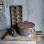 Mooie oude brocante poffert bakvorm ø 22cm h. 12cm *Etage3*, Huis en Inrichting, Woonaccessoires | Overige, Gebruikt, ., Ophalen of Verzenden