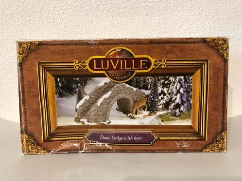 Stonebridge with deer van Luville voor in een Kerstdorp!, Diversen, Kerst, Zo goed als nieuw, Ophalen of Verzenden