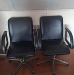 2x Kappersstoel Zwart, Huis en Inrichting, Ophalen, Gebruikt, Twee, Kappersstoel