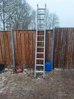 2x12 spots ladder aluminium, Doe-het-zelf en Verbouw, Ladders en Trappen, Gebruikt, ., Ophalen of Verzenden, Ladder