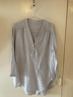 Perla Nera lichtgrijze 100% linnen blouse, maat S, Kleding | Dames, Blouses en Tunieken, Perla nera, Ophalen of Verzenden, Zo goed als nieuw