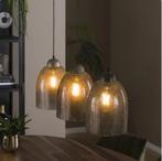 Hanglamp Stone sphere Hanglamp 3-lichts, Ophalen, Zo goed als nieuw, Glas, 75 cm of meer