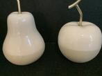 Witte keramiek appel en peer decoratie danya B vost fruit, Huis en Inrichting, Woonaccessoires | Overige, Ophalen of Verzenden