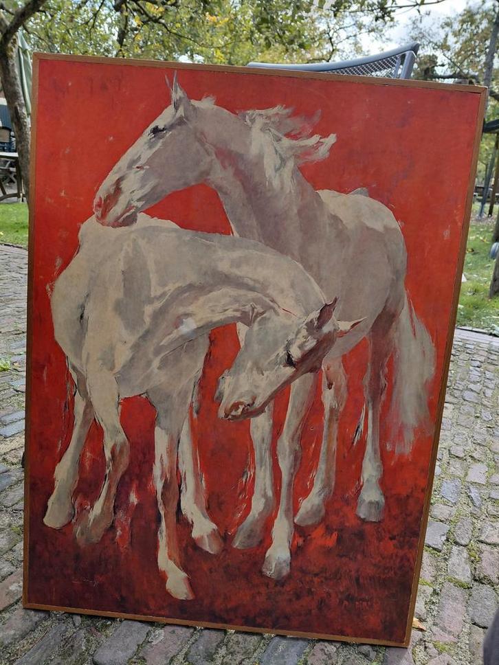 Ricardo Arenys - Paarden Litho, 1964, Antiek en Kunst, Kunst | Schilderijen | Klassiek, Ophalen