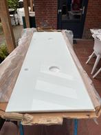 Wastafelblad glanzend wit 160x50x1.8 vraagprijs 50,00, Ophalen, Nieuw, Wastafel