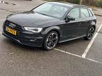 Audi A3 SPORTBACK Pro Line S, Zwart, 4 cilinders, 1210 kg, Leder en Stof