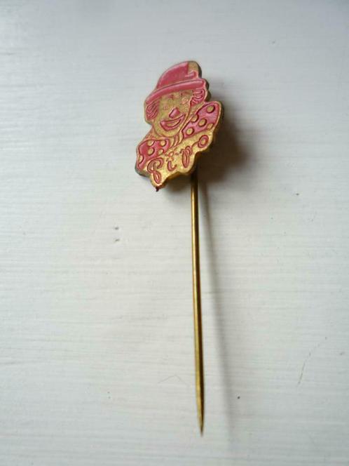 Rood Koper Speldje Pipo de Clown Speld, Verzamelen, Speldjes, Pins en Buttons, Zo goed als nieuw, Speldje of Pin, Figuurtje, Ophalen of Verzenden