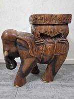 Bloemenstandaard .vierkant, exotisch hout, handgemaakt, Antiek en Kunst, Ophalen