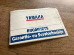 Yamaha Bromfiets Garantie- en Serviceboekje., Verzenden, Zo goed als nieuw