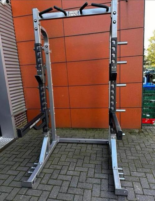 Hammer Strength Halfrack , Jhooks ,Spotters Arm ,, Sport en Fitness, Fitnessmaterialen, Gebruikt, Overige typen, Ophalen