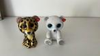 Mini beeldjes TY witte beer en cheetah, Kinderen en Baby's, Speelgoed | Knuffels en Pluche, Ophalen of Verzenden, Zo goed als nieuw