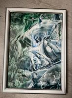 Encaustic Art - Abstract Landschap, Ophalen of Verzenden