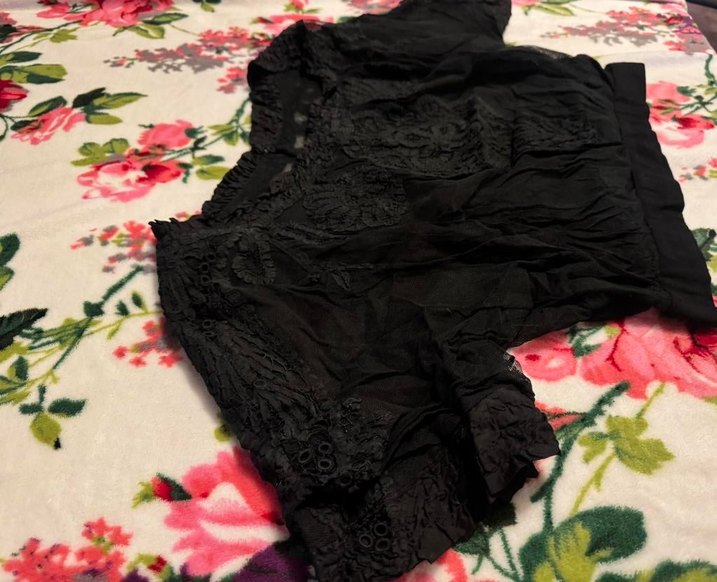 Prachtige antieke blouse aan beide zijde bewerkt met kant, Antiek en Kunst, Antiek | Kleding en Accessoires, Ophalen of Verzenden