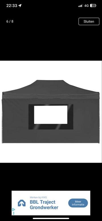 Easy Up Partytent 4,5mx3m te huur beschikbaar voor biedingen