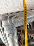 Mooie brocante witte spiegel groot formaat, Gebruikt, ., Ophalen of Verzenden, .