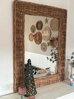 Grote spiegel, Ibiza/ landelijke style, 85x100 cm., Huis en Inrichting, Ophalen, 100 tot 150 cm, Zo goed als nieuw, 75 tot 100 cm
