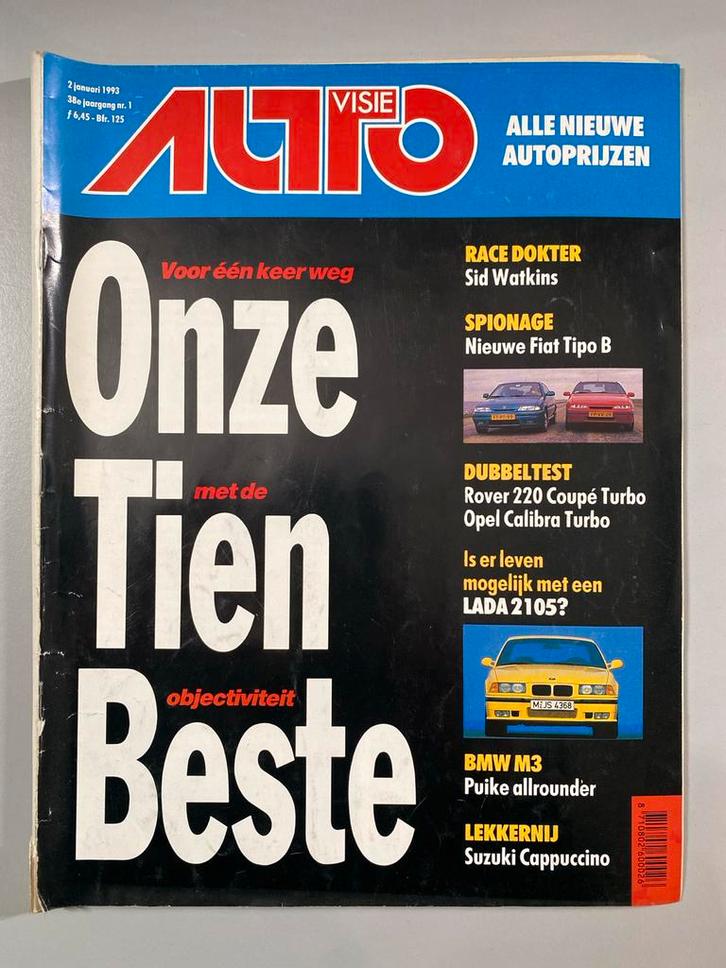 Auto Visie 2 januari 1993 - BMW M3, Suzuki Cappuccino, Boeken, Auto's | Folders en Tijdschriften, Gelezen, Algemeen, Ophalen of Verzenden