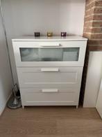 Witte Ladekast met 3 Lades, Ophalen, Kunststof, 50 tot 100 cm, Zo goed als nieuw