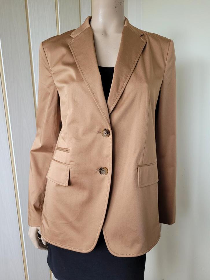 Hugo Boss jasje katoen maat 38/M, Kleding | Dames, Jasjes, Kostuums en Pakken, Zo goed als nieuw, Jasje, Maat 38/40 (M), Beige