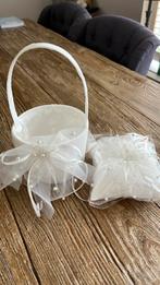 Bruidsmandje +kussentje, Ophalen, Nieuw, Wit, Accessoires