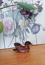 Houten vintage eendje, Antiek en Kunst, Kunst | Beelden en Houtsnijwerken, Ophalen of Verzenden