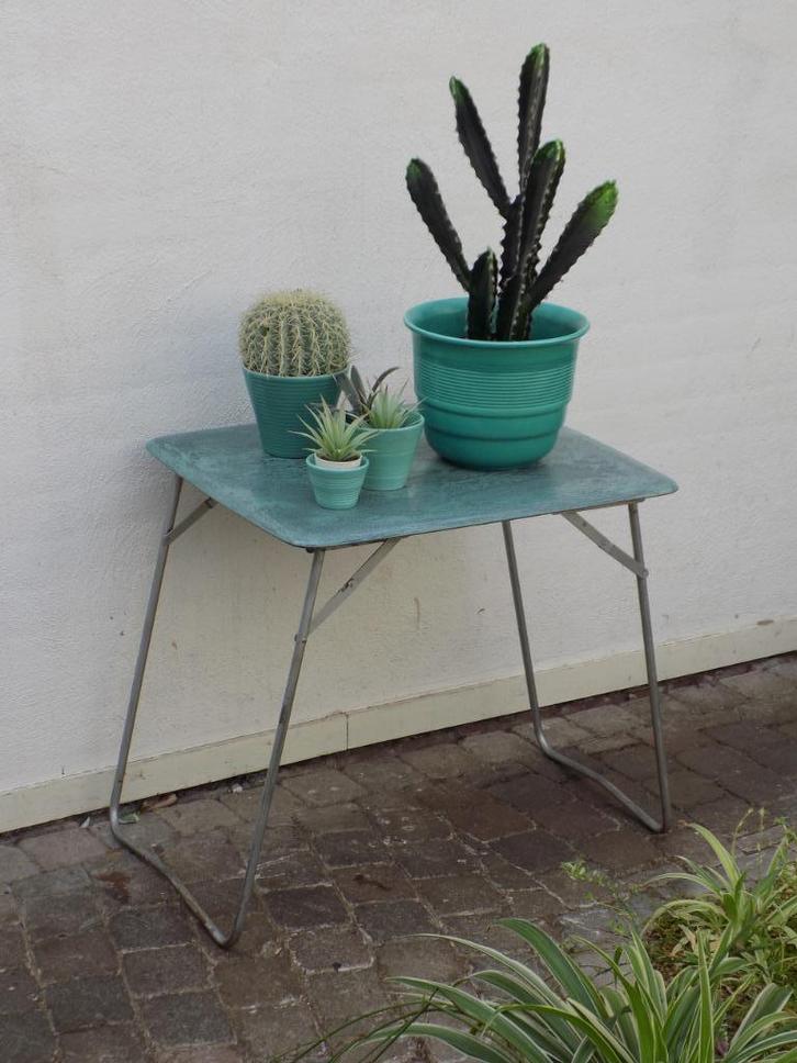 Kampeertafel vintage Kettler inklapbaar aluminium, Verzamelen, Retro, Huis en Inrichting, Ophalen