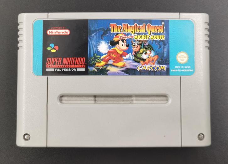 SNES The Magical Quest starring Mickey Mouse, Spelcomputers en Games, Games | Nintendo Super NES, Zo goed als nieuw, 1 speler