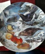 Bord met Certificaat - Vogels in de Winter, Ophalen of Verzenden