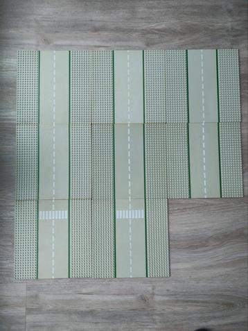 8 Lego City wegenplaten wegplaten grijs vintage recht  beschikbaar voor biedingen