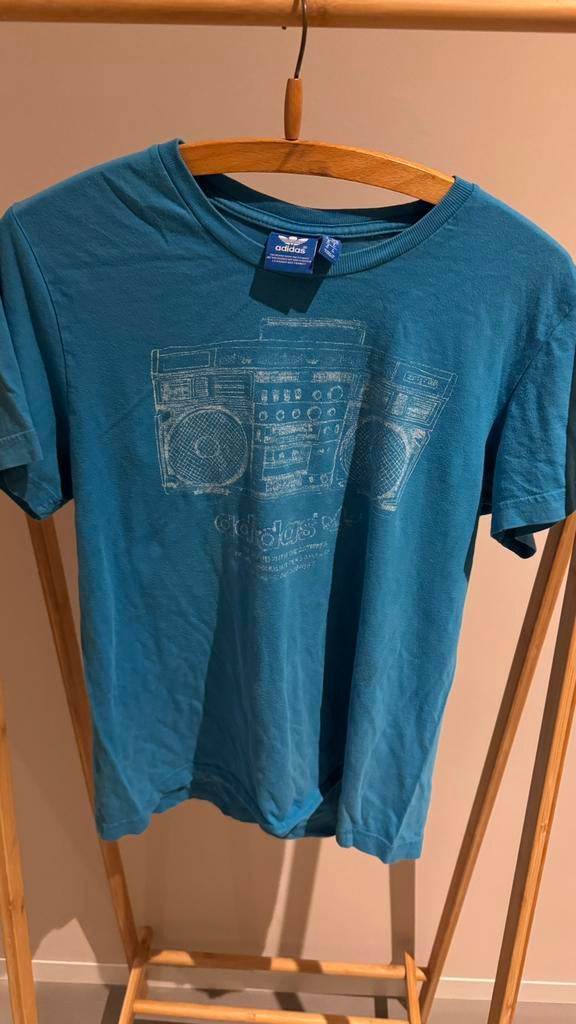Adidas blauw tshirt, Ophalen of Verzenden, Zo goed als nieuw, Blauw