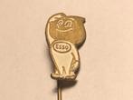 Metalen ESSO DRUPPELMANNETJE Speld (Wit/Messingkleur)., Verzenden, Zo goed als nieuw, Merk, Speldje of Pin