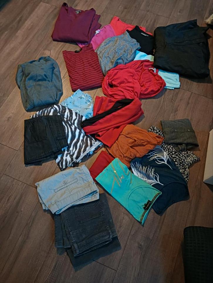 21 stuks dameskleding maat L (42-44), Kleding | Dames, Dames-kledingpakketten, Gedragen, Maat 42/44 (L), Ophalen of Verzenden