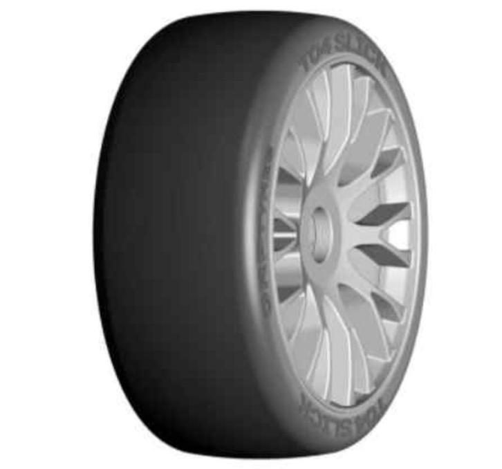 GRP 1:8 GT T04 slick XM5 Medium Mounted on New 20 Spoked FLE, Hobby en Vrije tijd, Modelbouw | Radiografisch | Auto's, Nieuw, Auto onroad