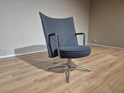 Erik Jorgensen Fauteuil - Partner - Grijs - Stof - Design, Huis en Inrichting, Stoelen, Zo goed als nieuw, Eén, Metaal, Stof, Grijs