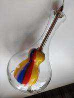 Glazen hanglamp seventies design glas in glas, Antiek en Kunst, Kunst | Designobjecten, Ophalen of Verzenden