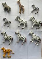 Dieren: neushoorn giraf zebra cheeta, Ophalen of Verzenden, Gebruikt, Los playmobil