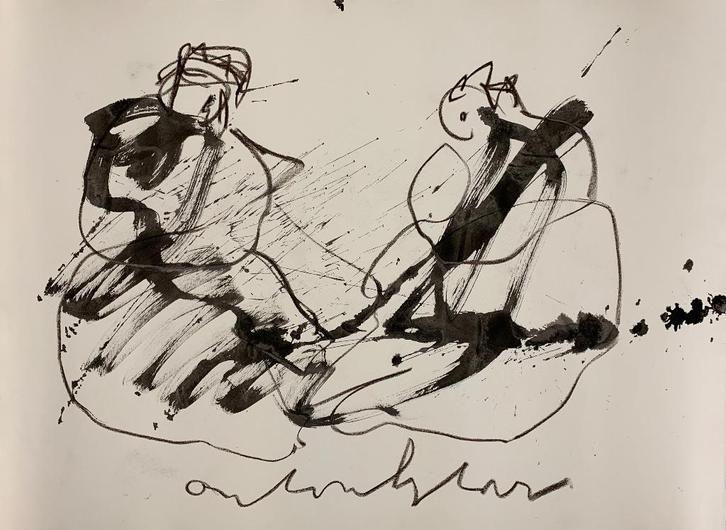 Anton Heyboer | gemengde techniek op papier | Diverse werken, Antiek en Kunst, Kunst | Schilderijen | Modern, Ophalen