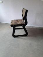 set van 4 space age stoelen, Hout, Zwart, Ophalen of Verzenden, Vier