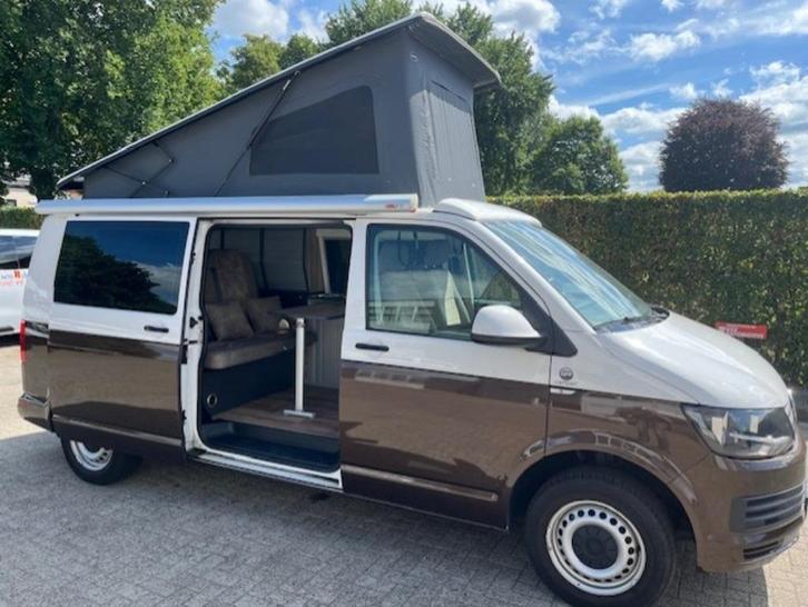 Te huur, 4 persoons vw t5 verlengde camper, Caravans en Kamperen, Verhuur