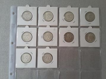 a Alle 46 Nederlandse guldens na 1945 t/m 2001, incl. zilver beschikbaar voor biedingen