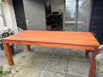 Prachtige massief teak houten landelijke eettafel 100x220 cm, Huis en Inrichting, Tafels | Eettafels, Ophalen, Teakhout, 200 cm of meer