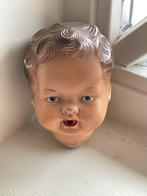 Brocante poppenkop popenhoofd, Verzamelen, Poppen, Ophalen of Verzenden, Gebruikt, Pop